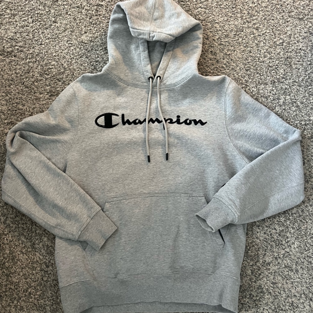 Champion Embroidered Heavy Duty Hoodie
